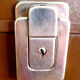 Brown vintage suitcase All aboard