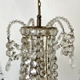 Early 20th century chandelier in bohemian crystal
