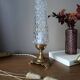 Upcycled retro chic table lamp | diamond tip & bronze