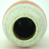 Beige and orange ceramic vase - Carstens Tunnieshof - West Germany - vintage 70s