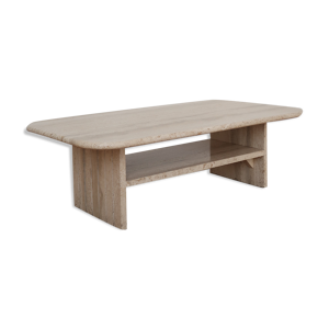Table basse en travertin 70's