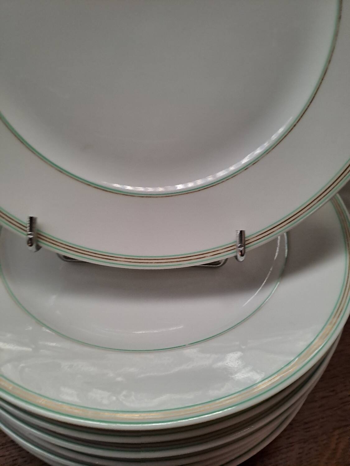 10 Pillivuyt porcelain dessert plates