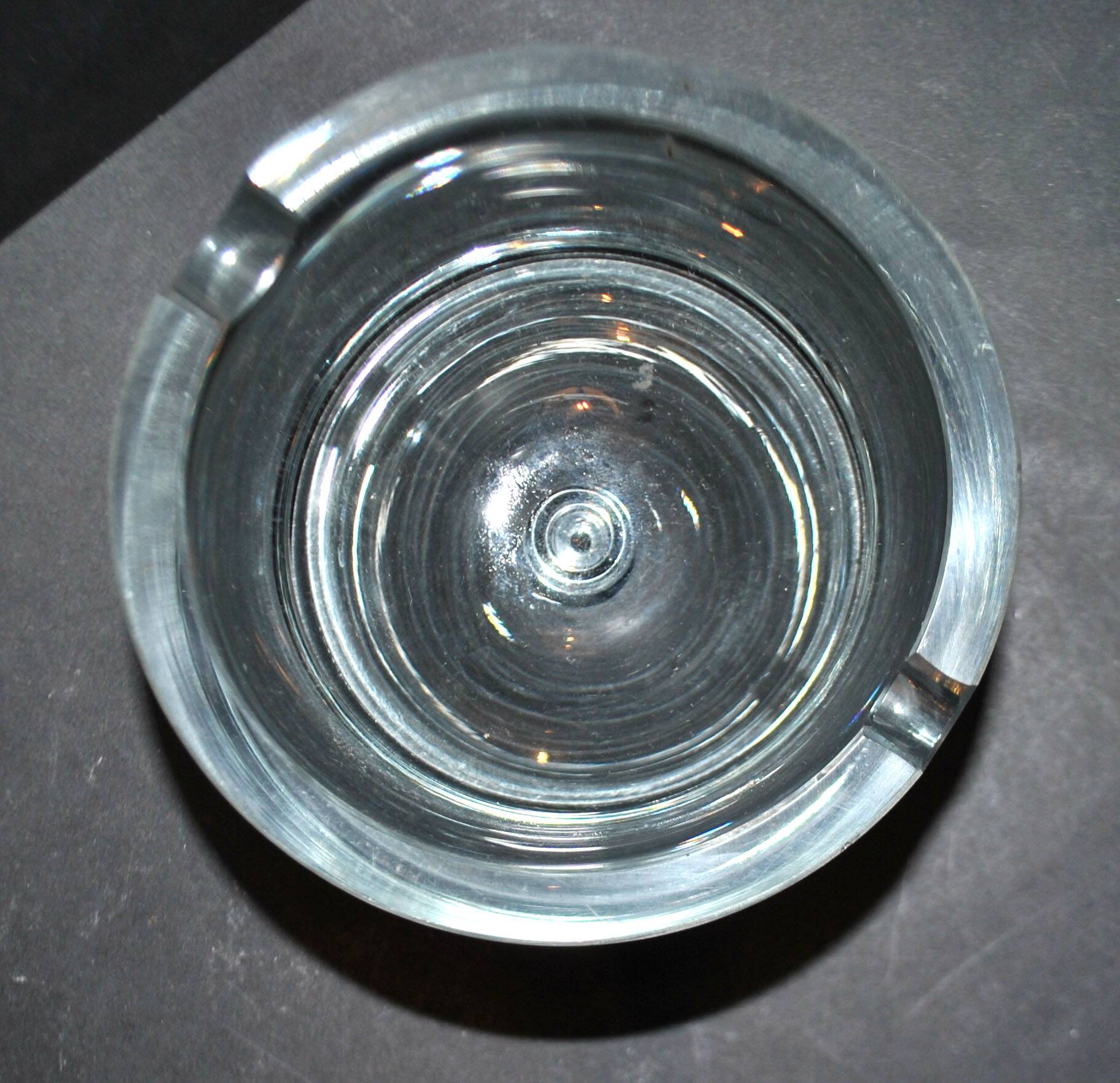 Design ashtray in blown glass krosno poland art verrier poland