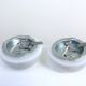 Lot of two wall lights in opaline, 1950