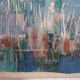 Printed wall tapestry, Bulls in Camargue, Robert Debiève, France
