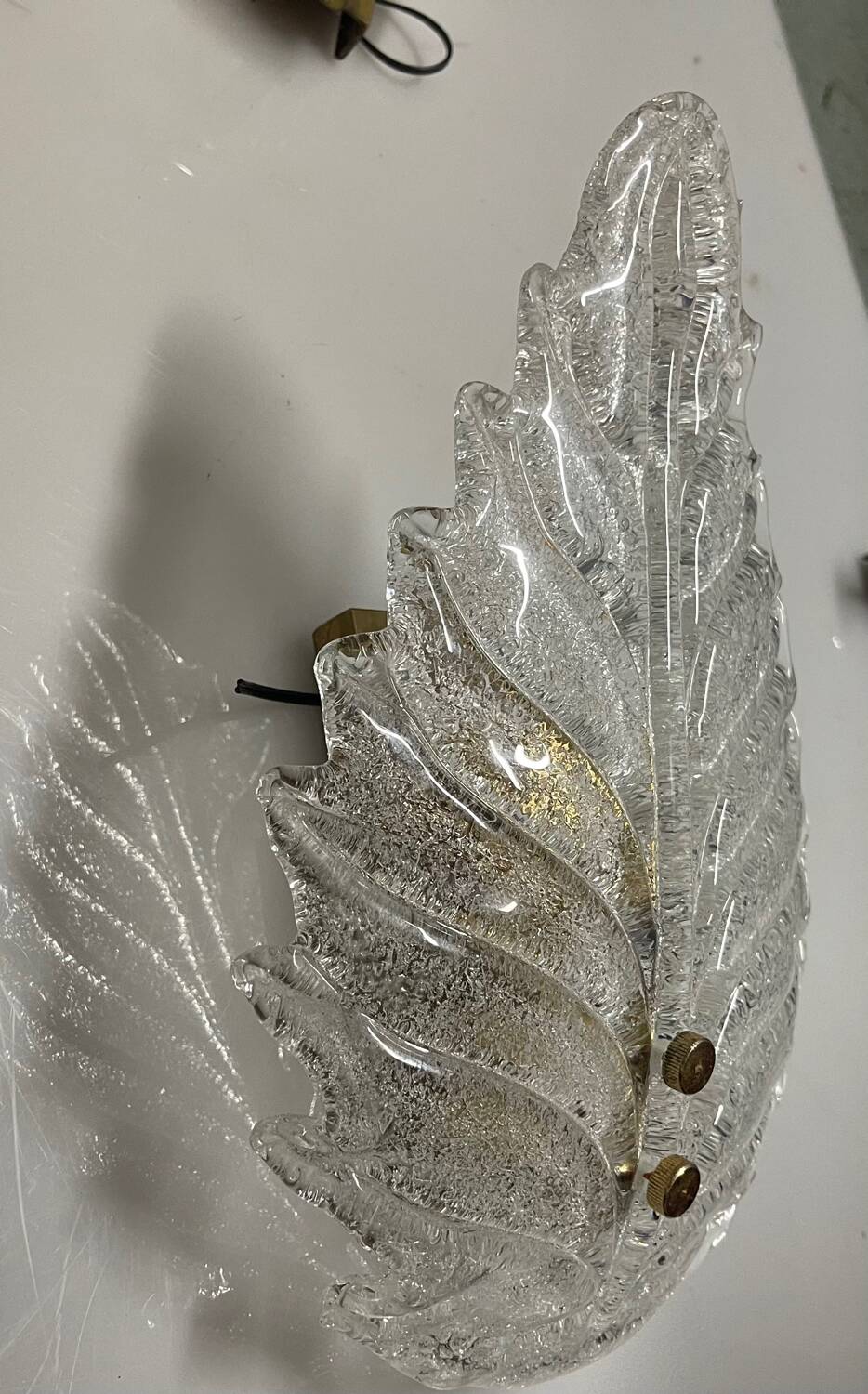 Murano Glass Sconces Set of 2 1970’s