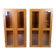 Set of two display cabinets - Oregon pine - Danish design - 1960s