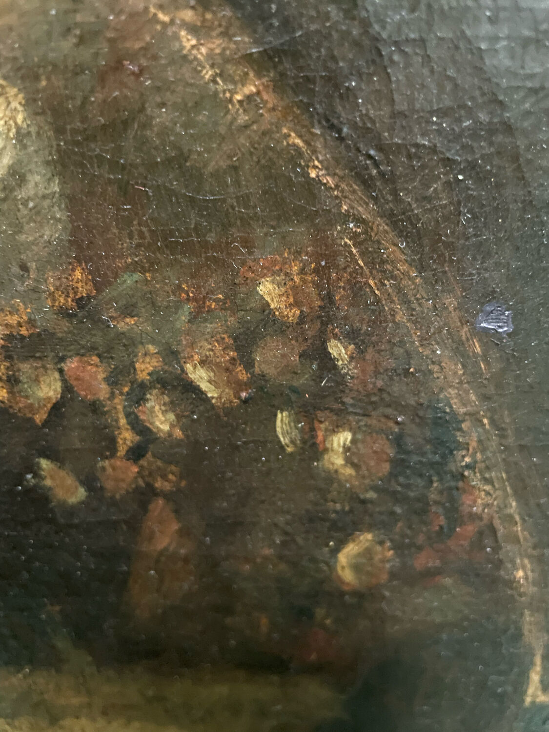 Painting old flamenco dancer Seville early 20th century