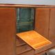 Vintage mahogany sideboard with bar compartment, 1950s-60s design.