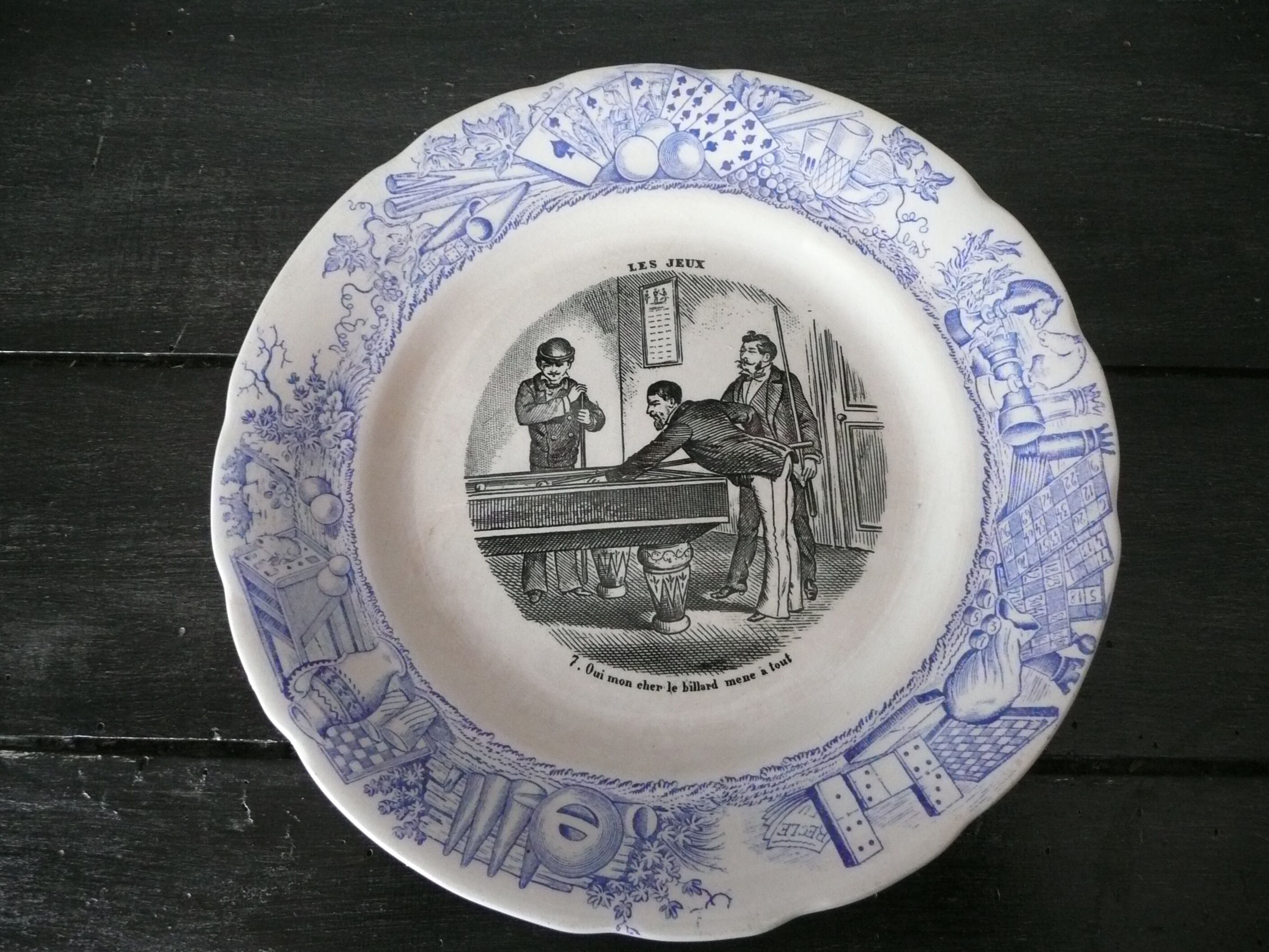 Old dessert plate
