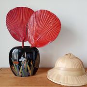 Vase japonais Yamaji à décor d'iris
