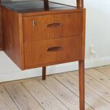 Danish teak floating desk by A.P. Svenstrup, 1960