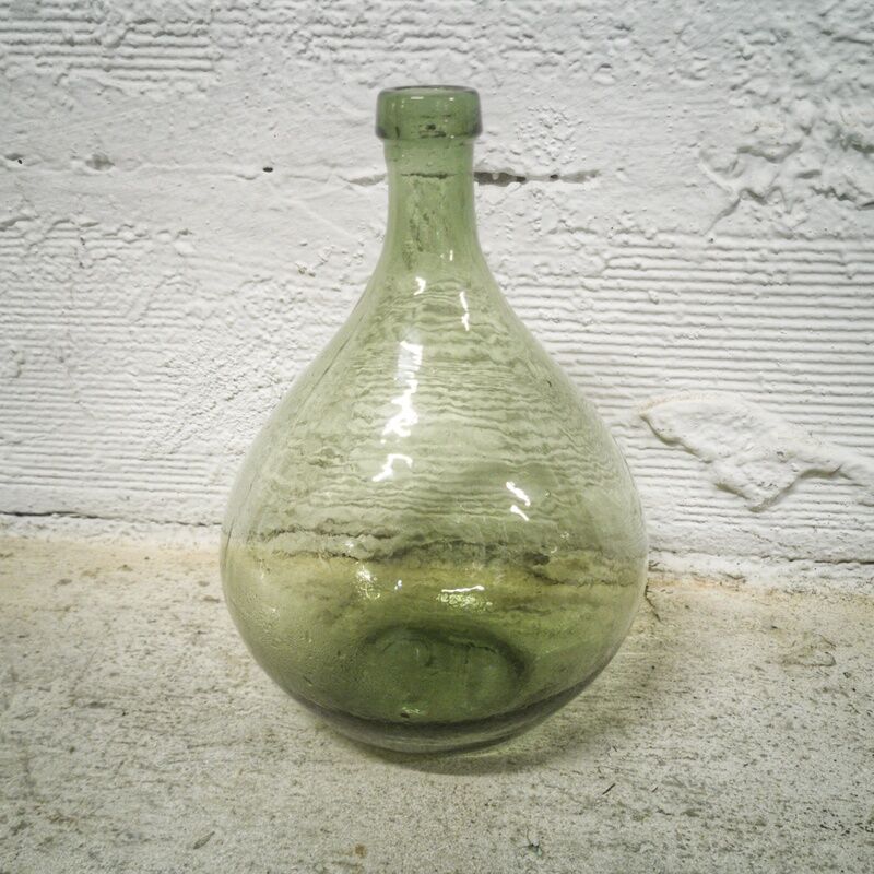 Green demijohn 3 liters
