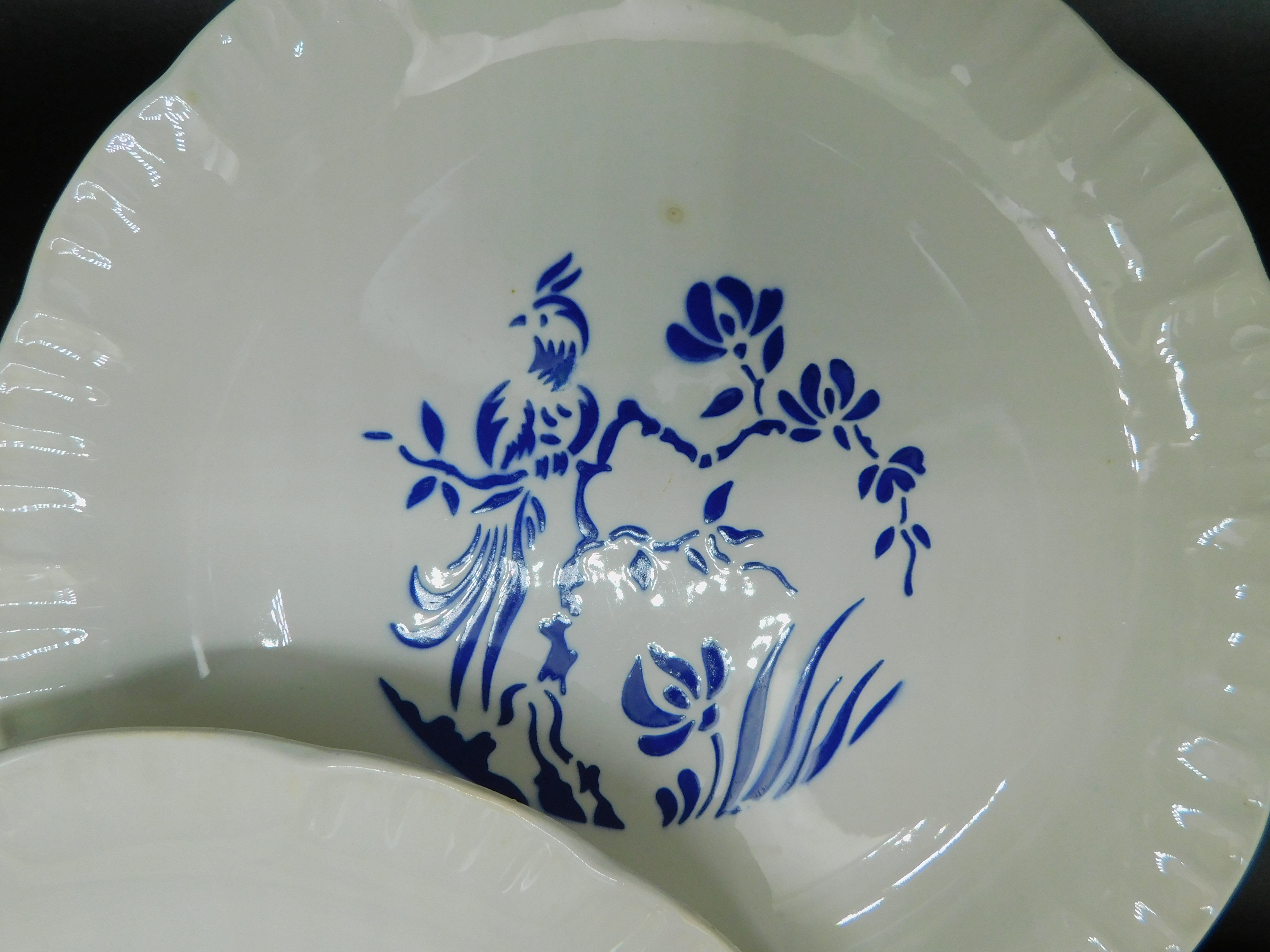 5 flat plates Digoin Sarreguemines - Paradise