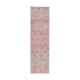 Floral red turkish runner rug, 324x90cm