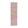 Floral red turkish runner rug, 324x90cm