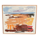 Original Swedish oil on canvas - "Coastal Landscape" attributed to Lars Börjesson - Signed - vintage and framed