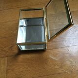 Engraved glass bijou box