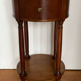 Cherry wood pedestal table