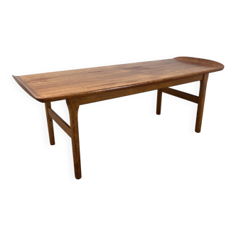 Table basse scandinave en teck, années 60