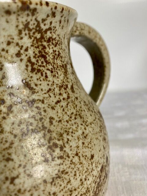 Turned sandstone water pitcher