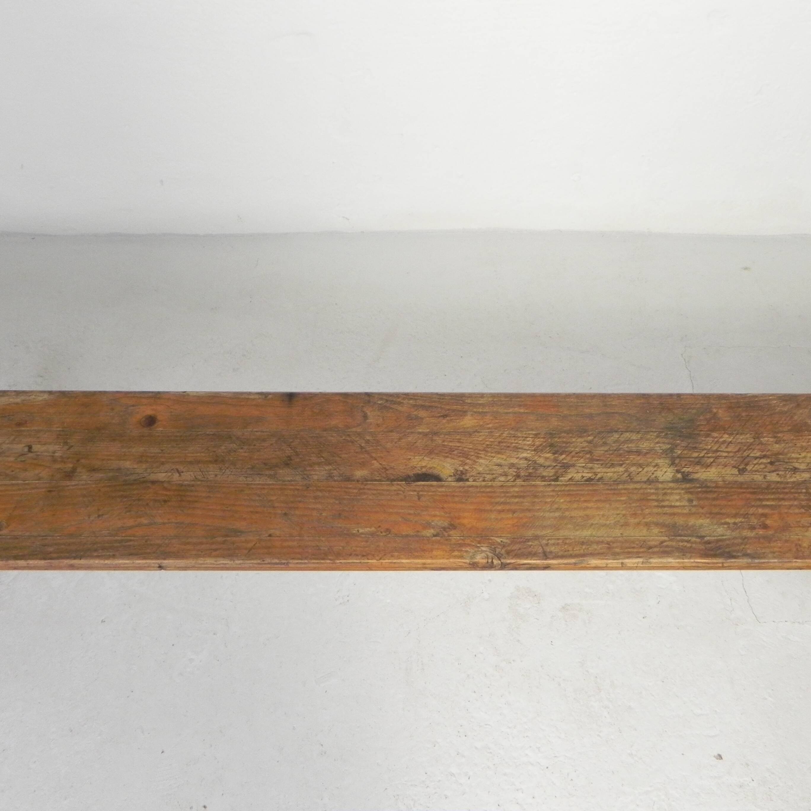 Folding bench, terrace bench, 216 cm long, 1960s