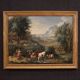 Refined 18th century bucolic landscape painting