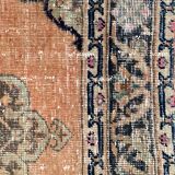 Distressed Turkish Runner 375x80 cm wool Vintage Tribal Rug