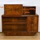 Rurka Glass Cabinet in Burl Walnut, Art Deco – 1940