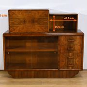 Meuble Vitré Rurka en Ronce de Noyer, Art Déco – 1940