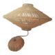 Vintage rattan pendant light with a diameter of 45cm