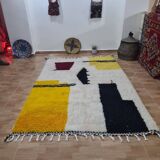 Handmade wool Berber rug 250x150 cm