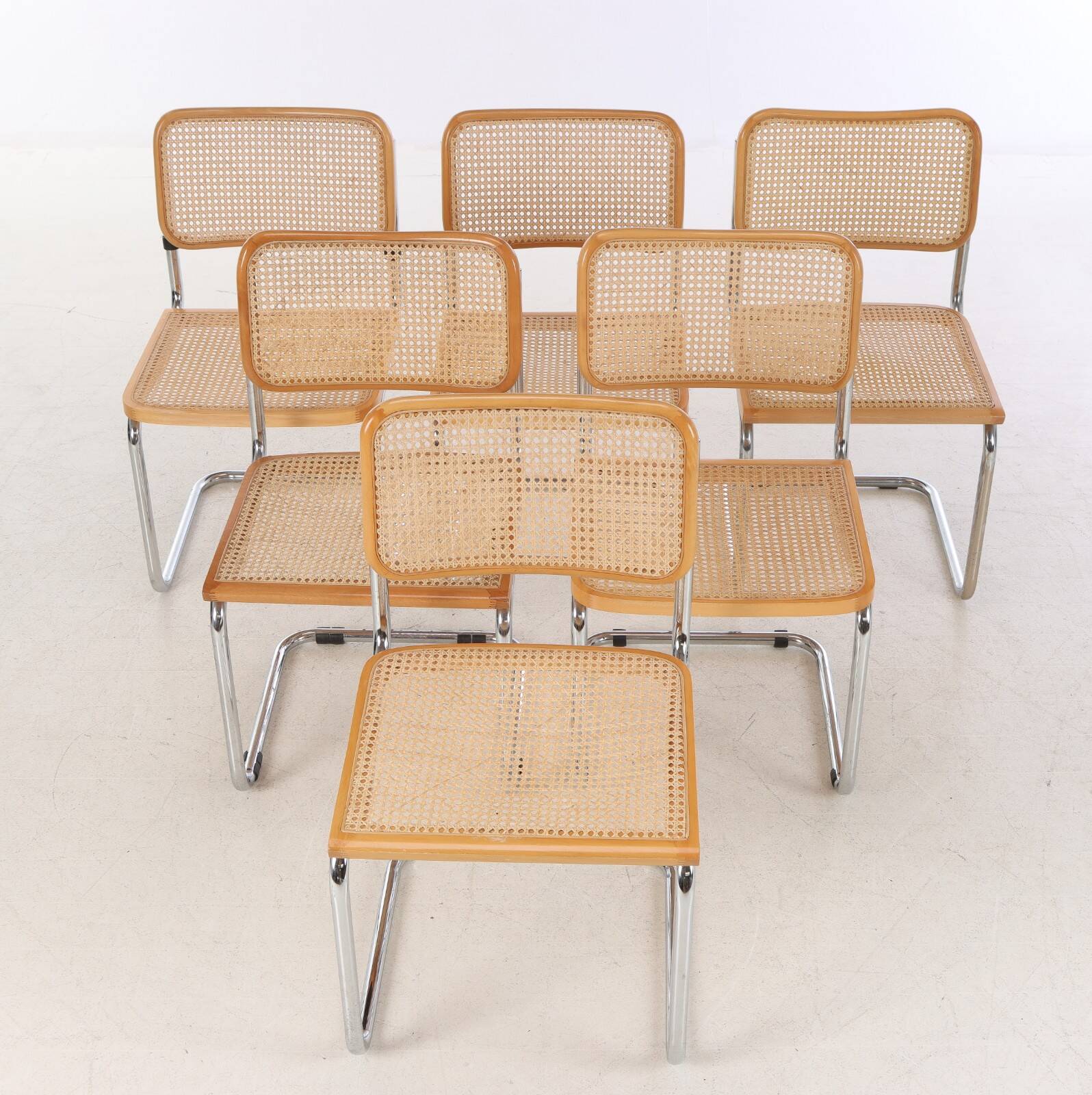 6 CHAIRS INSPIRED BY BREUER B32 ITALY