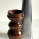 Vintage ikea wood and metal candle holders