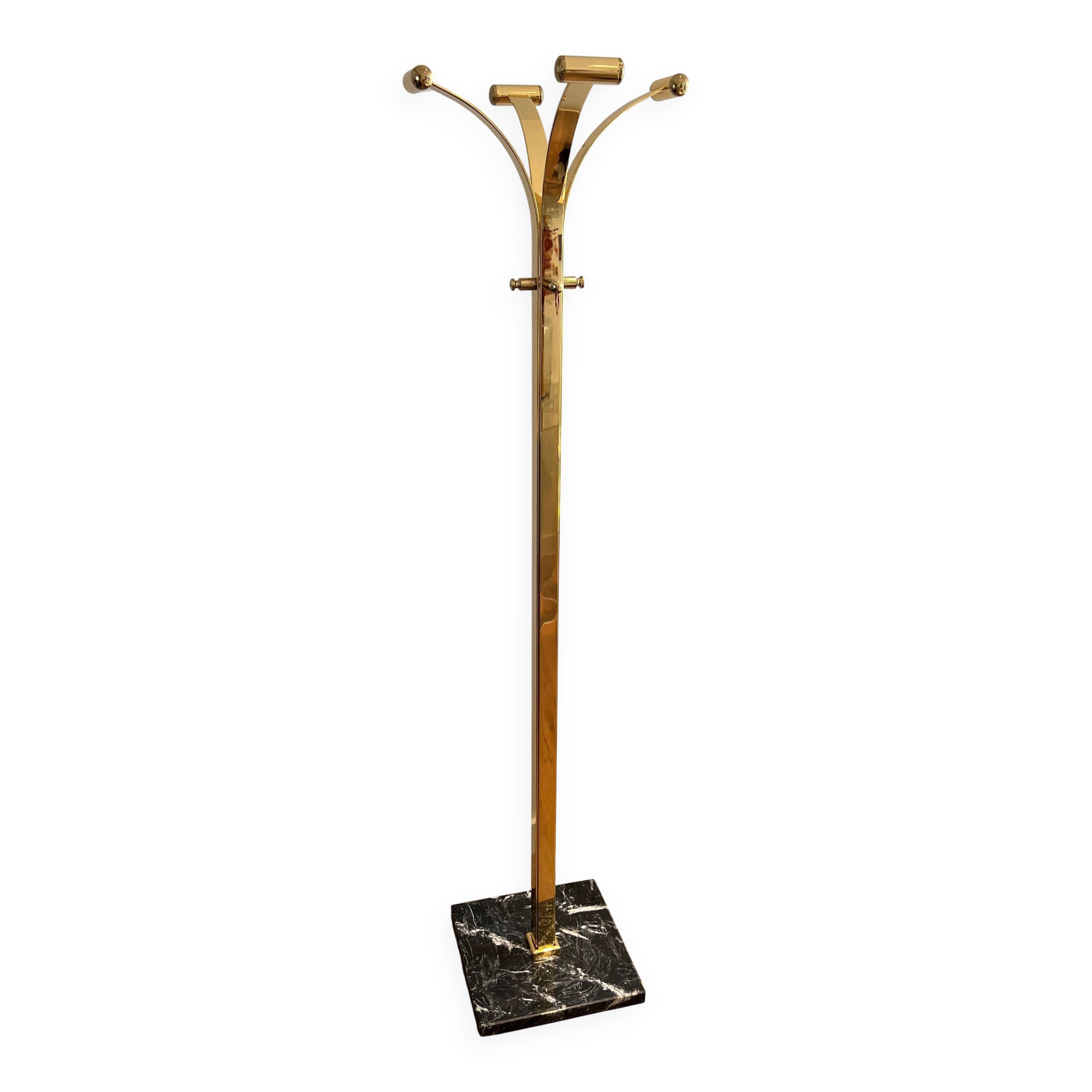 Coat Racks in Brass and Marble