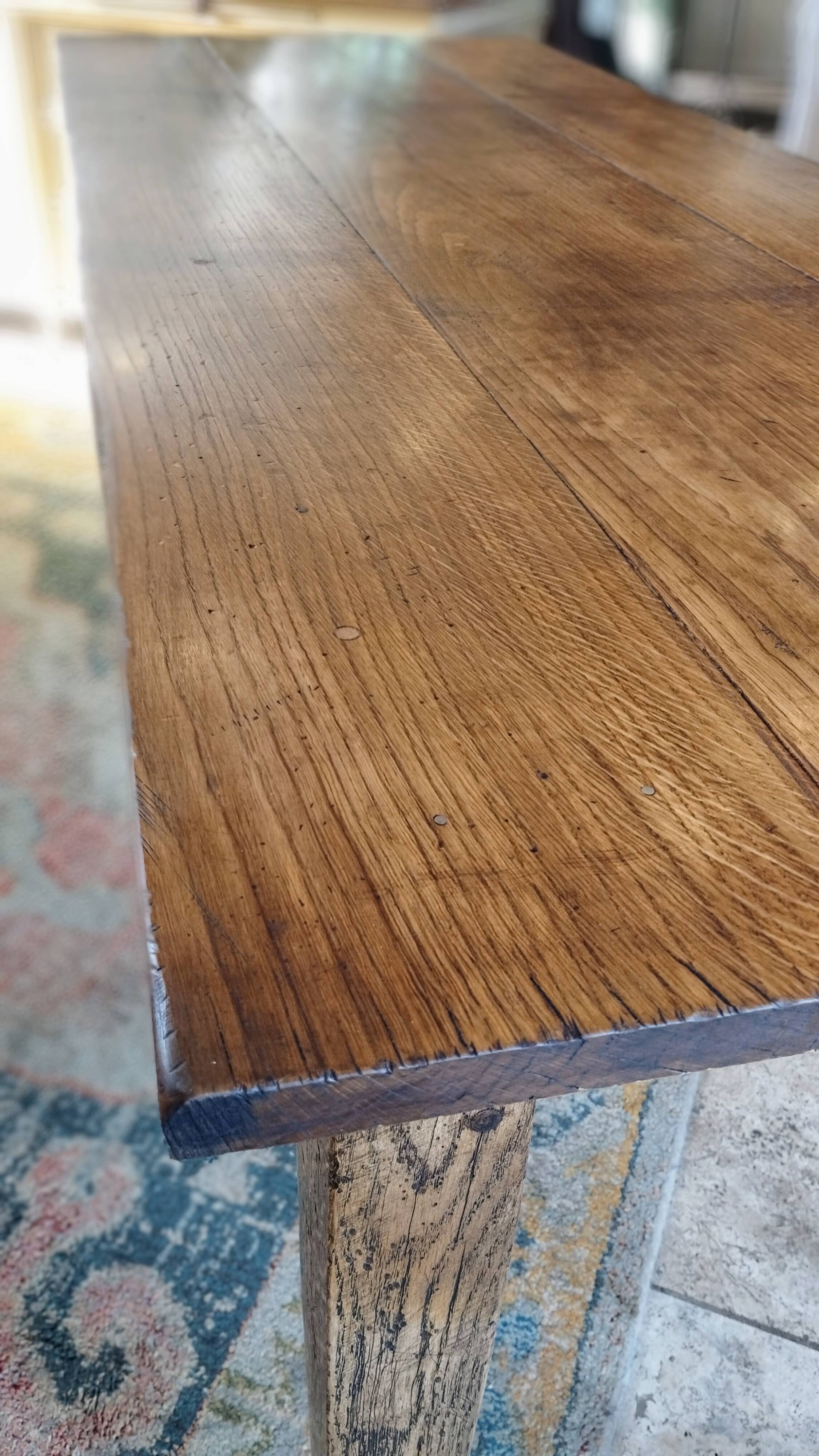 Farm table in sold oak