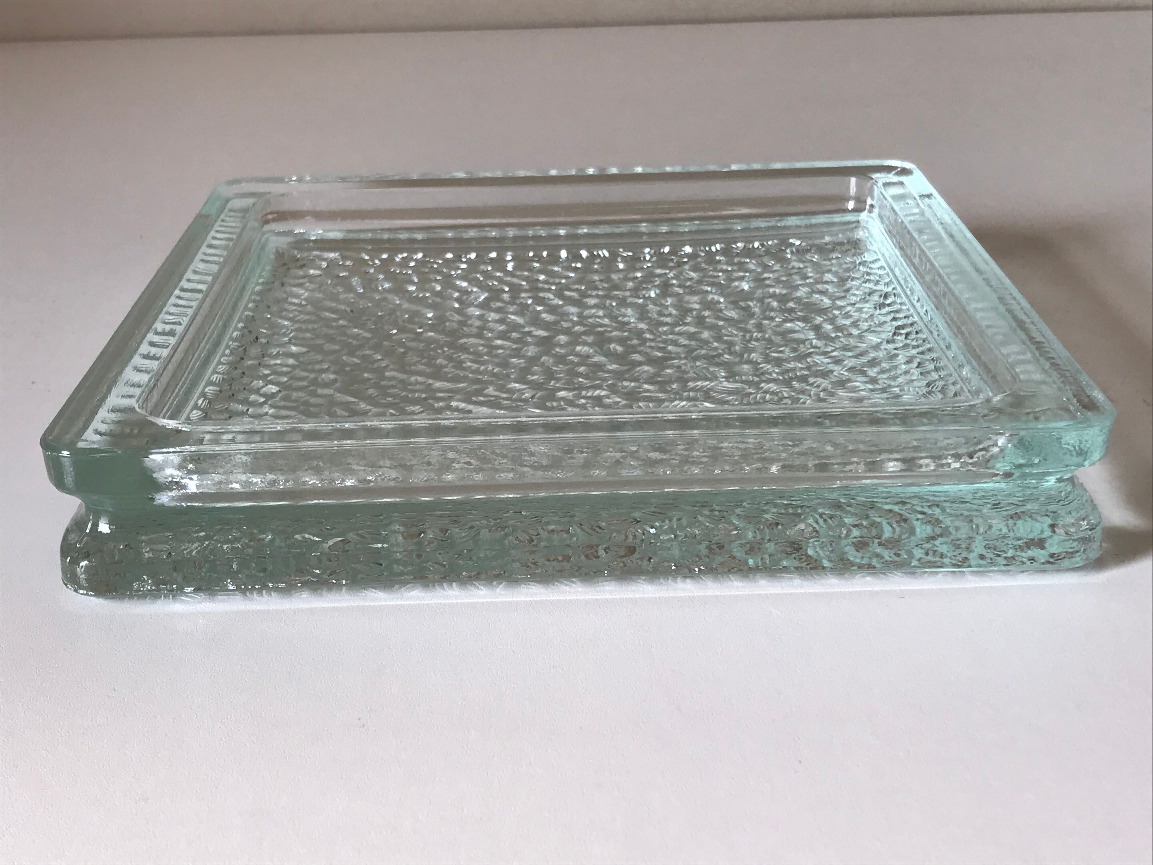 Ashtray glass ball vintage design annees 60