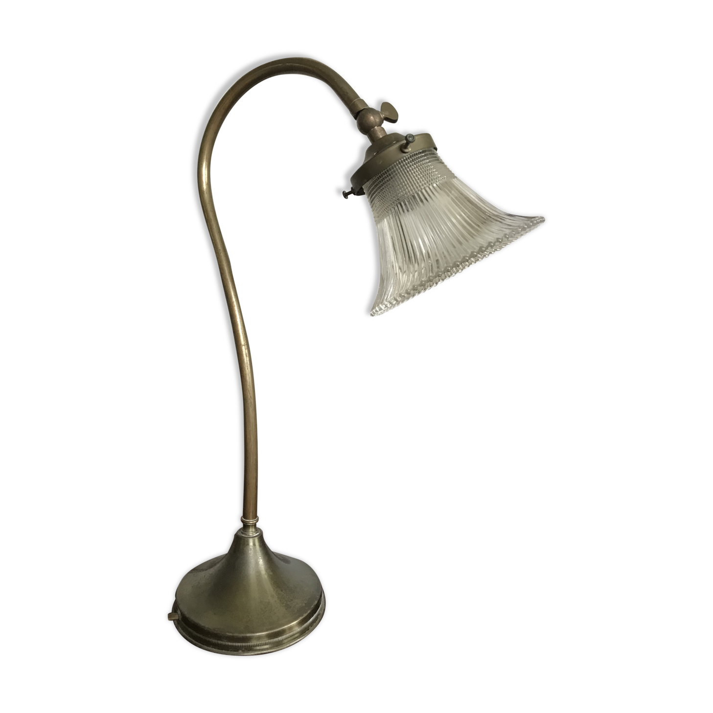 Brass desk lamp