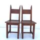Lot 2 chaise en bois