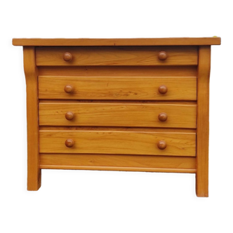 Pine chest of drawers, 1980