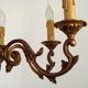 French Vintage Traditional Bronze 6 Light Chandelier Acanthus Leaf Detail 4565