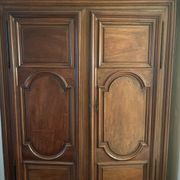 Louis XIV walnut wardrobe with arched panels – 18th century