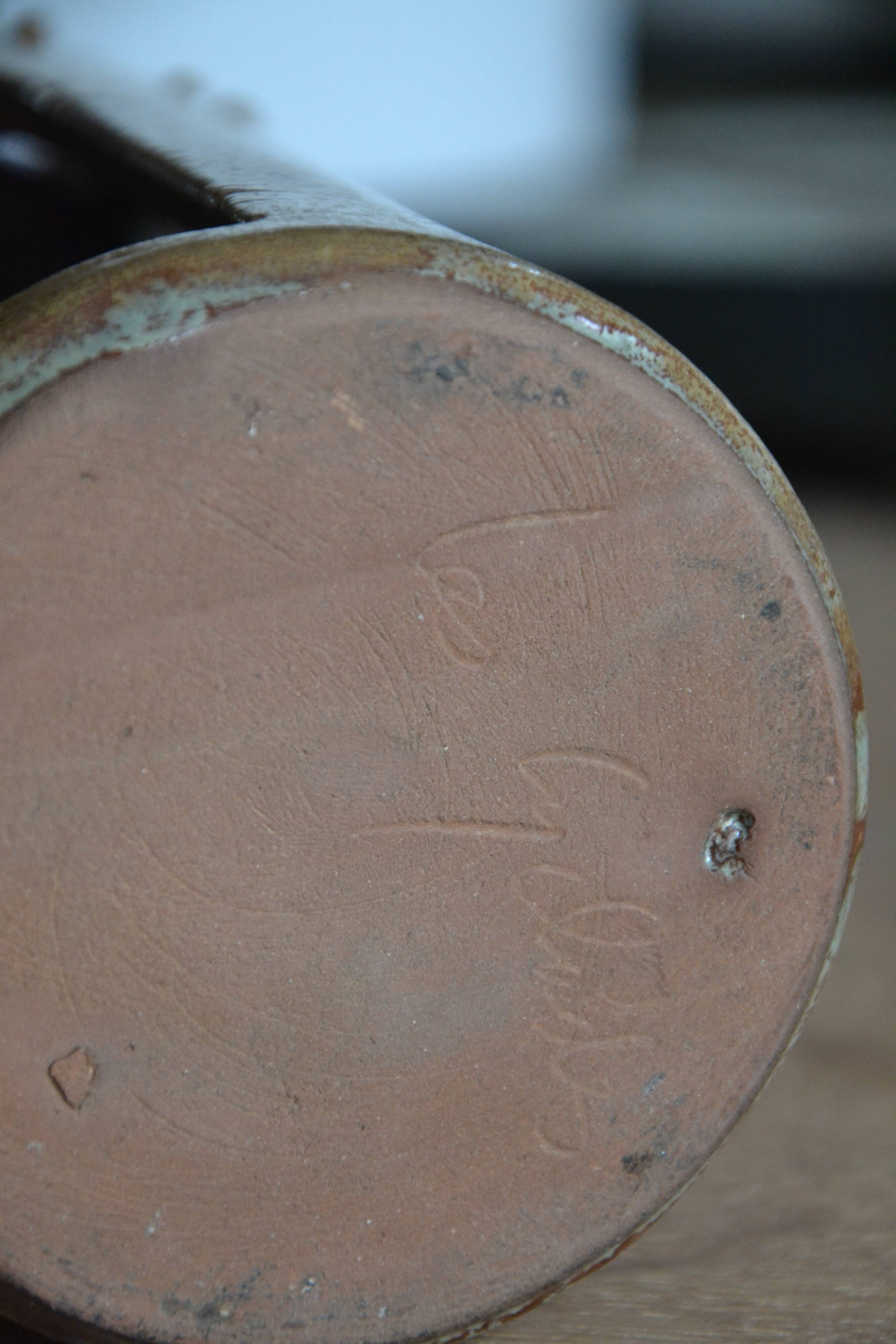 Stoneware photophore "the Cyclades" 1970s