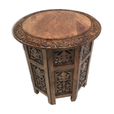 Exotic wooden coffee table carved molding