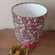 Vintage pink ceramic table lamp, Liberty flower lampshade