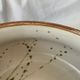 Service dish enamelled sandstone Pottery of the Vallauris Dove