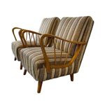 Set of 2 vintage armchairs / cocktail chairs / individual seats