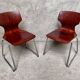 pair of vintage Flötotto chairs in pagwood 1970