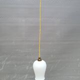 Opaline glass tulip pendant light