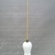 Opaline glass tulip pendant light